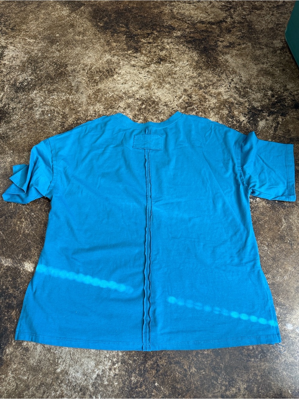 Amazon Bright Blue Short Sleeve Crew Neck Tee - Picture 3 of 3